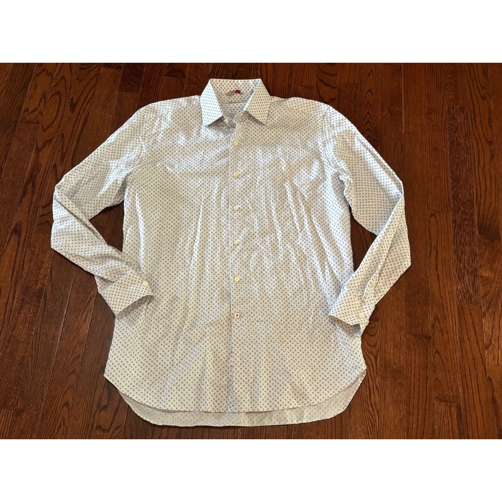 Samuelsohn Long Sleeve Floral Shirt 16.5 Made In‎ Italy